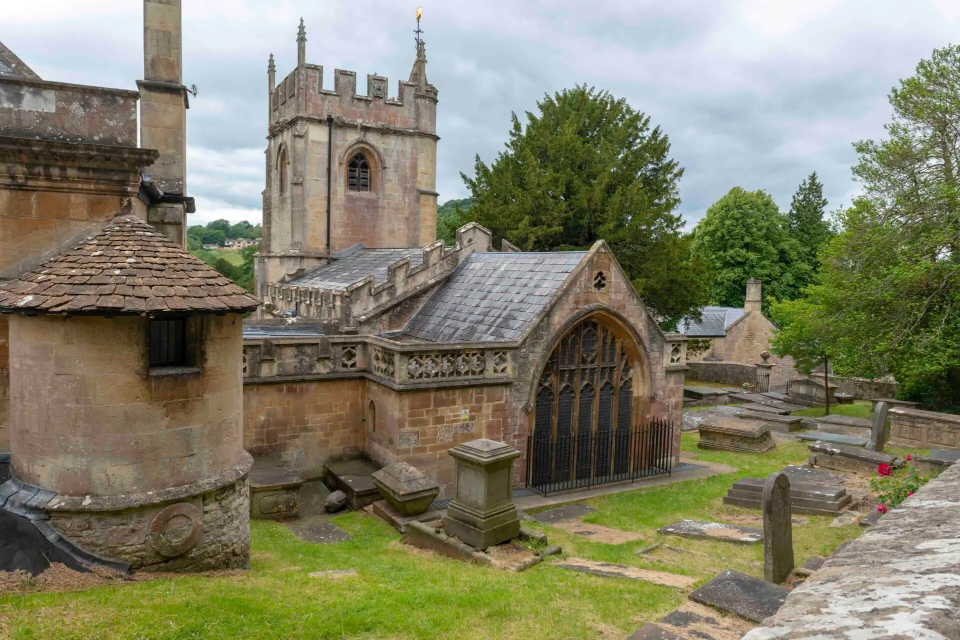 Thomas Becket Church and Cemetery in Bath England
