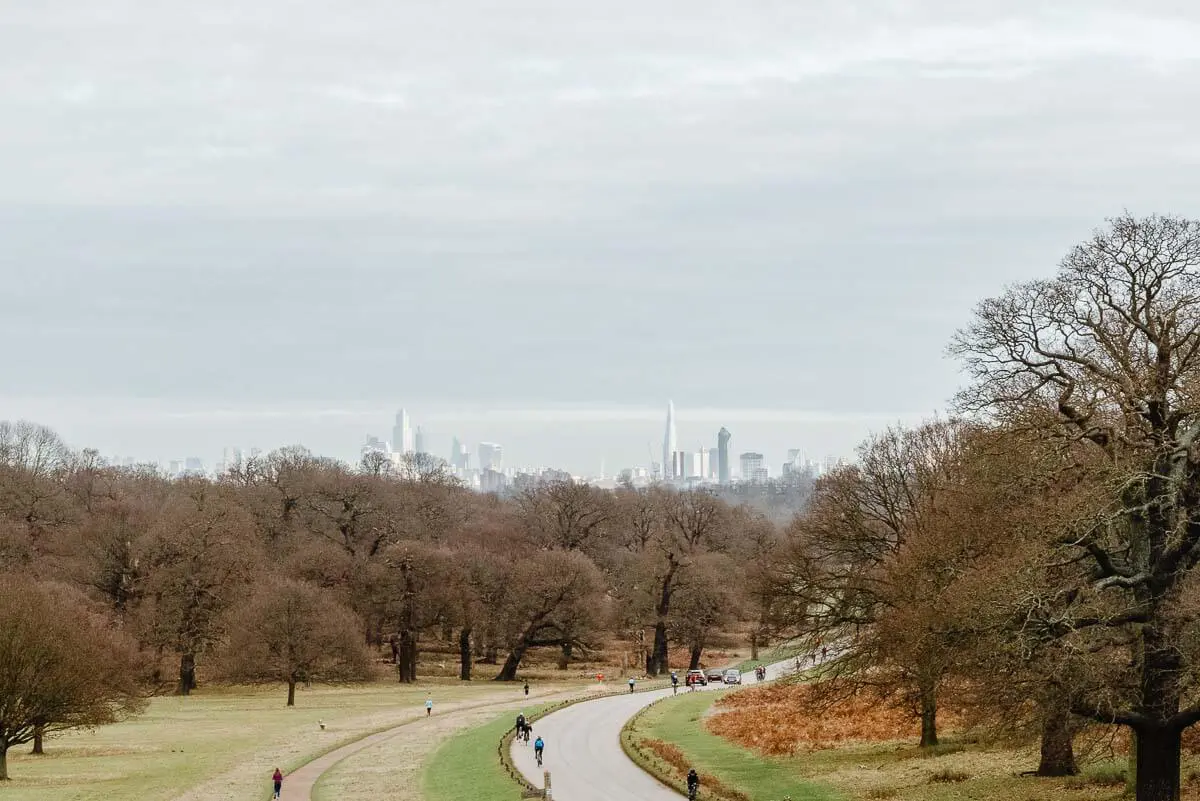 View of London From Sawyer's Hill in Richmond Park