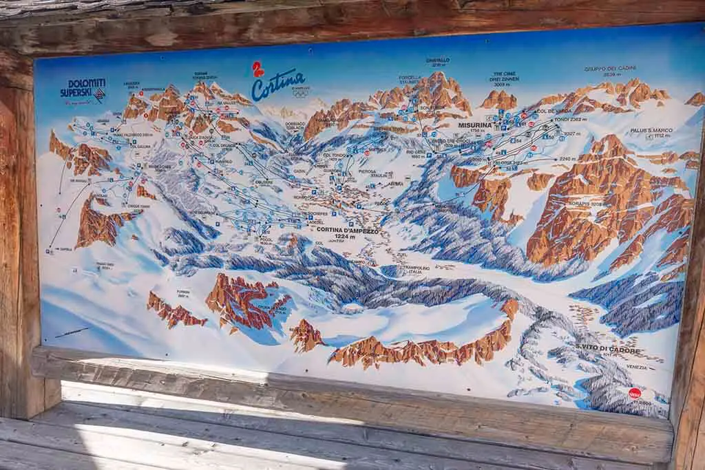 Cortina Ski Map
