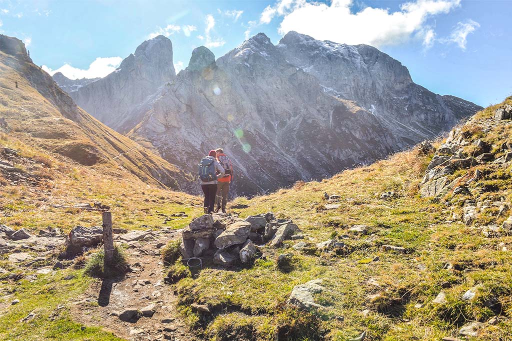 Hiking to Mondeval Plateau Dolomites