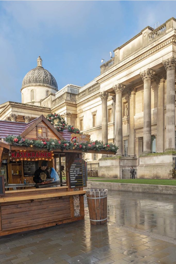 London Christmas Market at Trafalgar Square